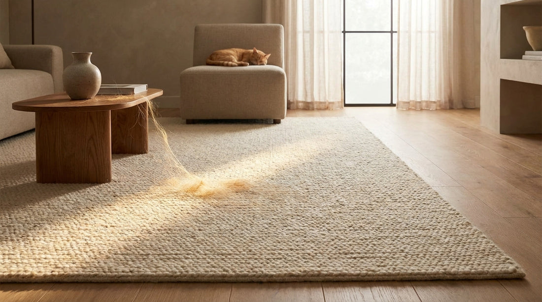 Minimalist Halıların Evdeki Evcil Hayvan Tüylerini Öne Çıkarması