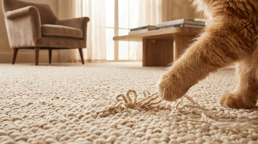 Kedi Tırnaklarının Bukle (Loop) Halıları Sökmesi