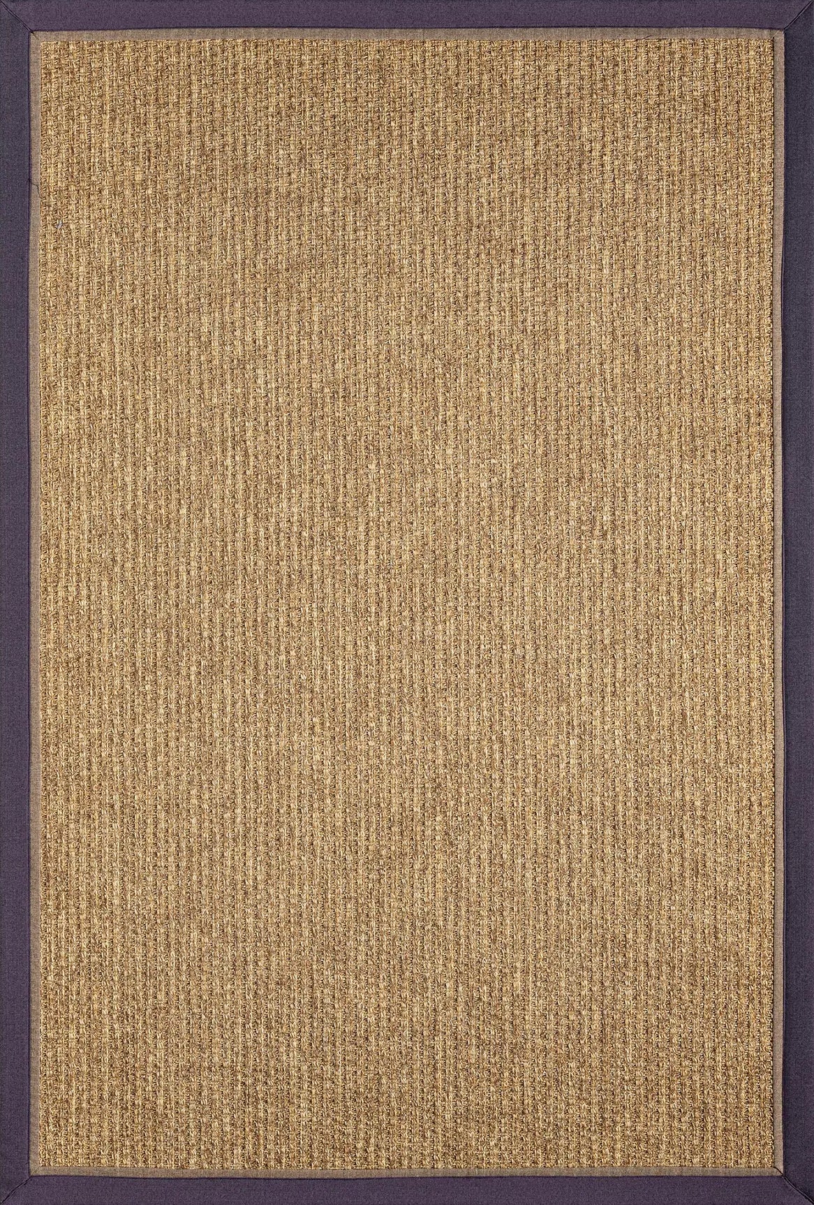 Bombay Kahve Halı Mor Kahve Bordürlü Kolay Temizlenen Hasır Dokulu Sisal Halı 666
