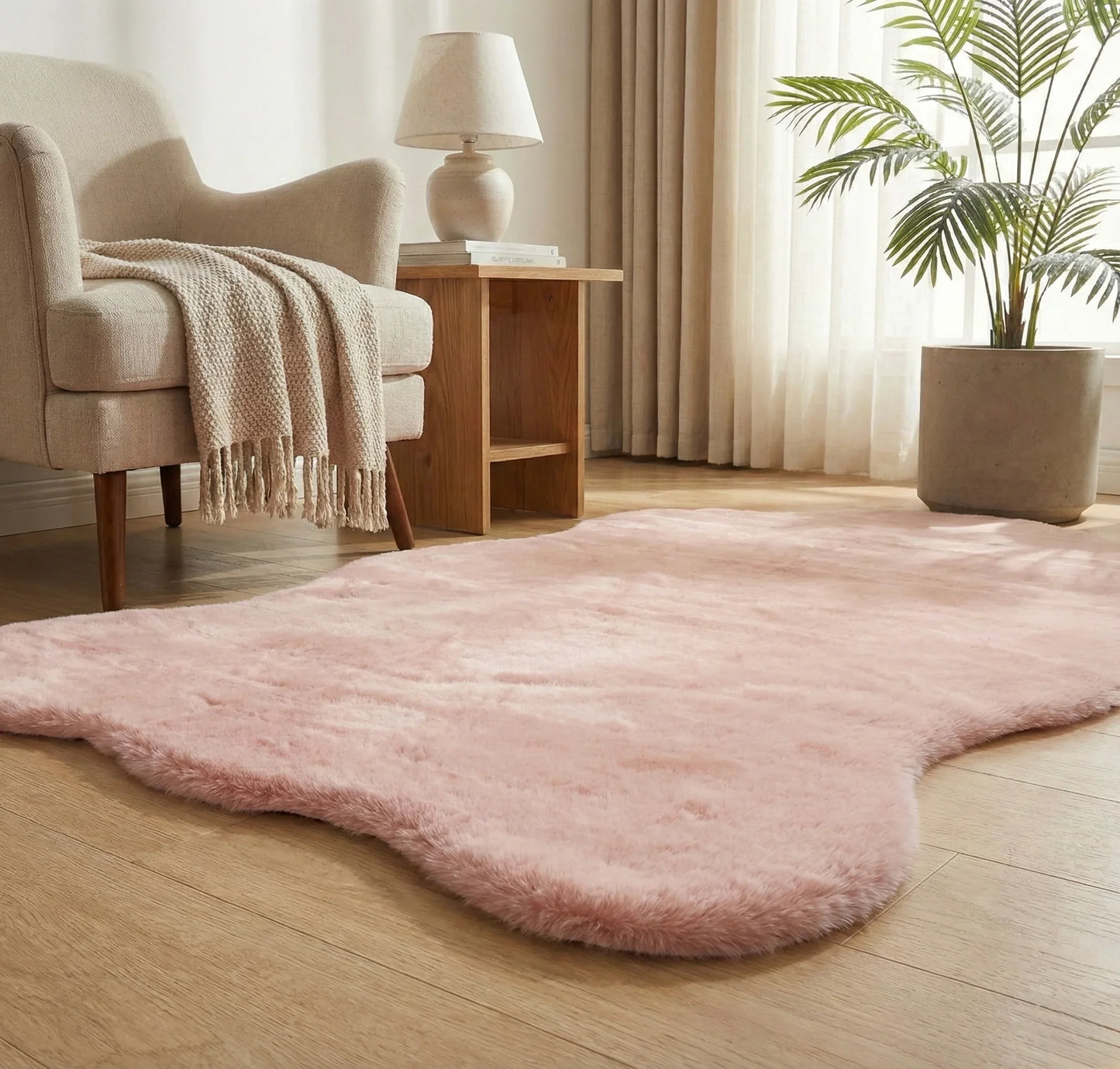 Döpland Yumoş Pembe Post Halı